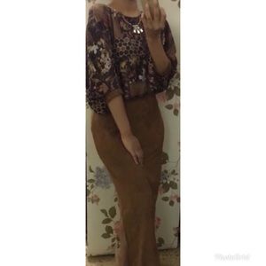 NWT Long skinny dress